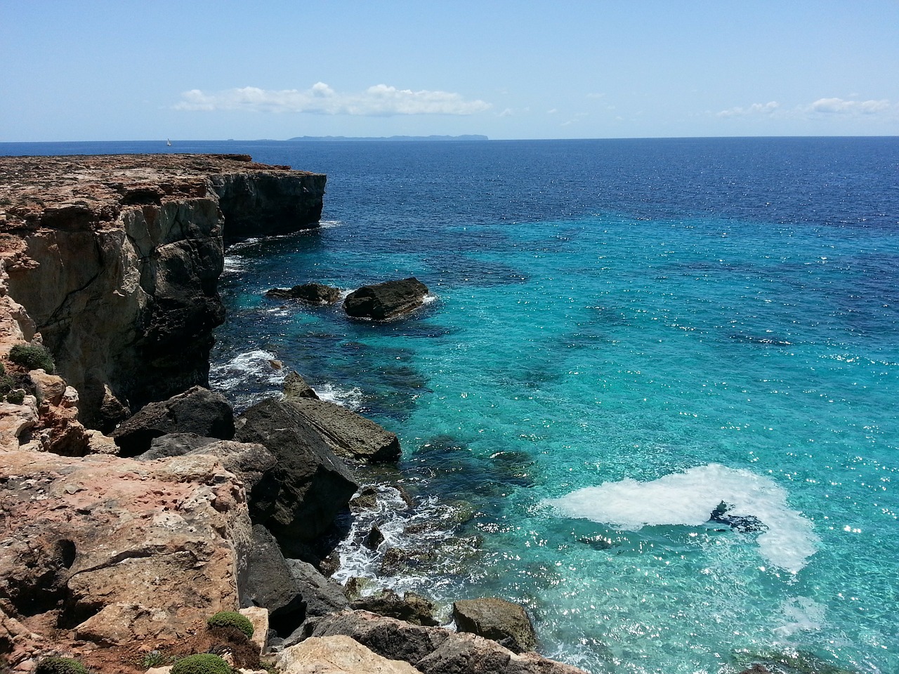 Image - mallorca cala blue water beach