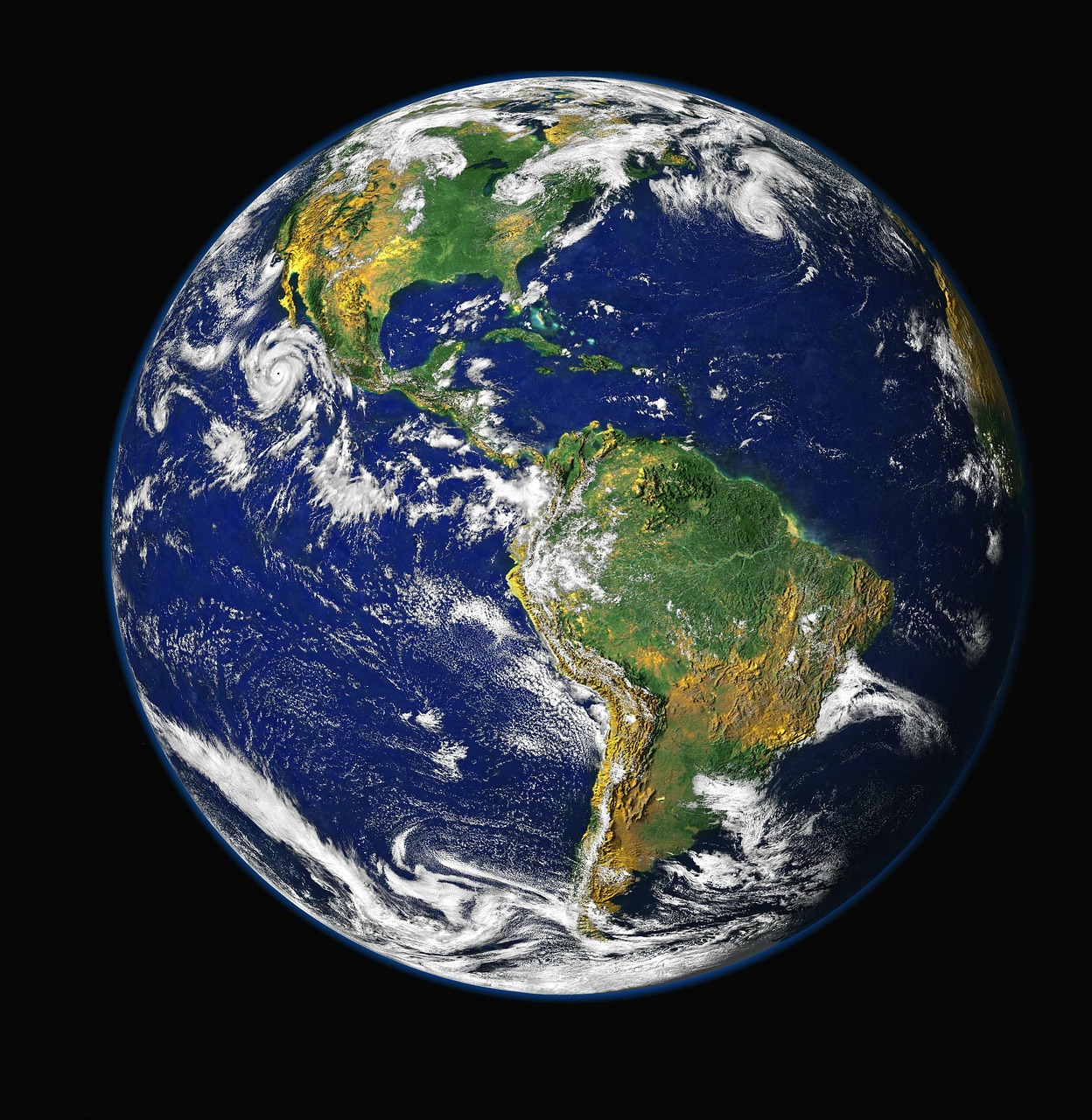 Image - earth blue planet globe planet