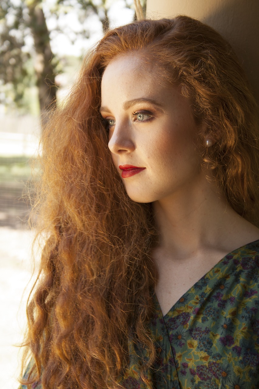 Image - woman beauty model red hair
