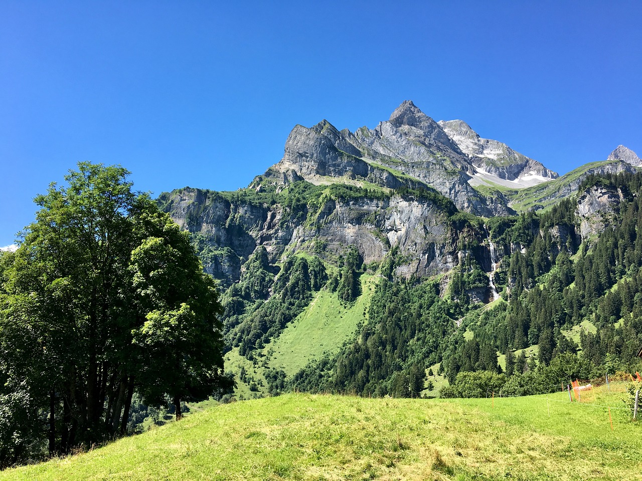 Image - mountain landscape glarus summer