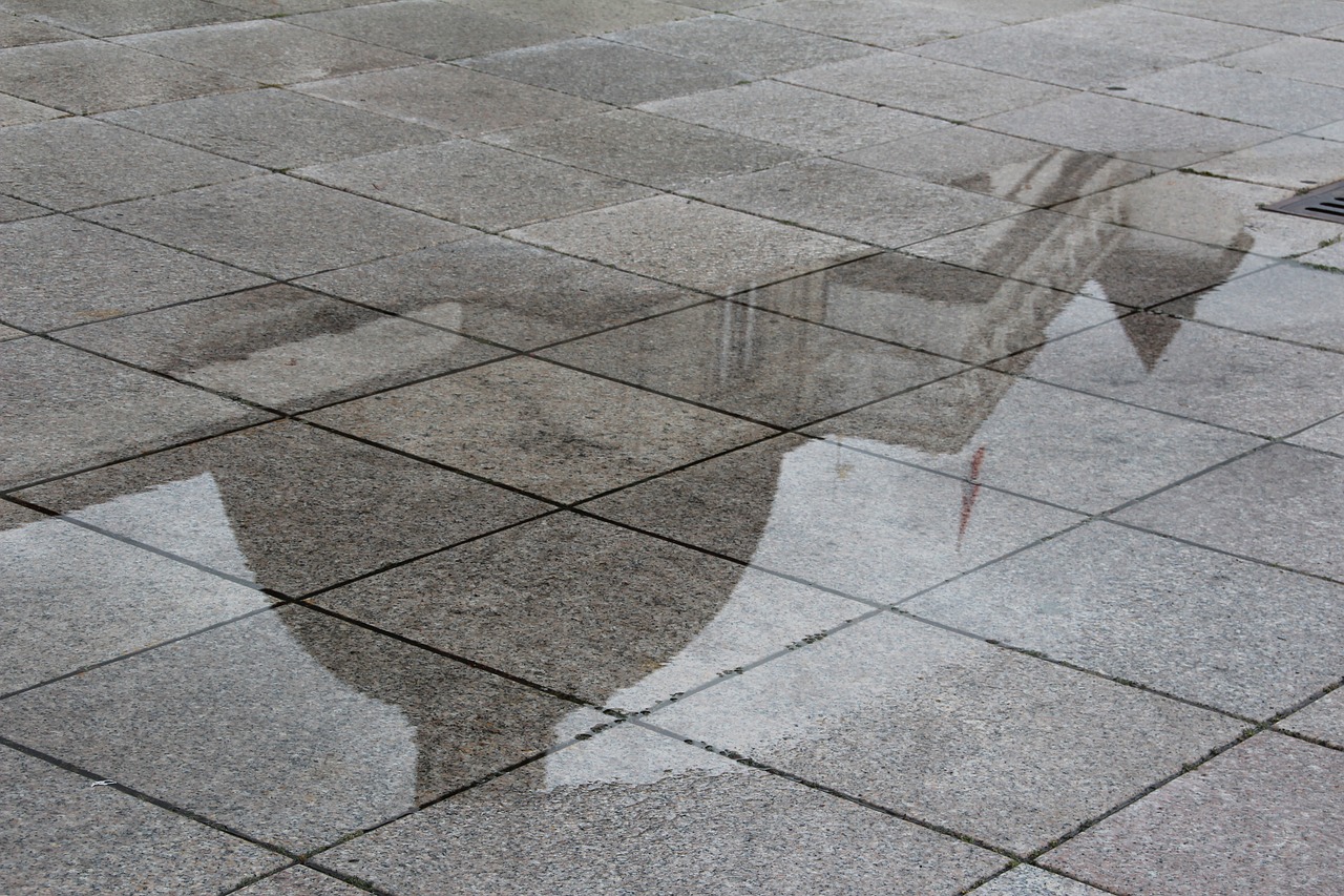Image - mirroring puddle rain mirror