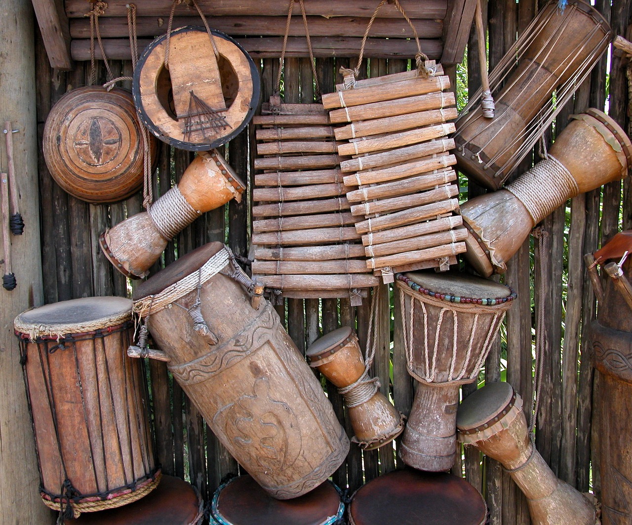 Image - african instruments background