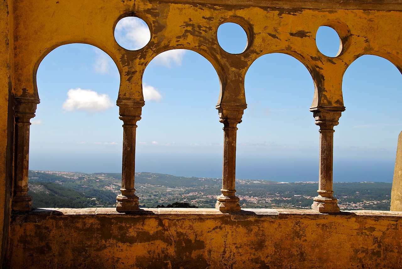 Image - terrace portugal sintra castle