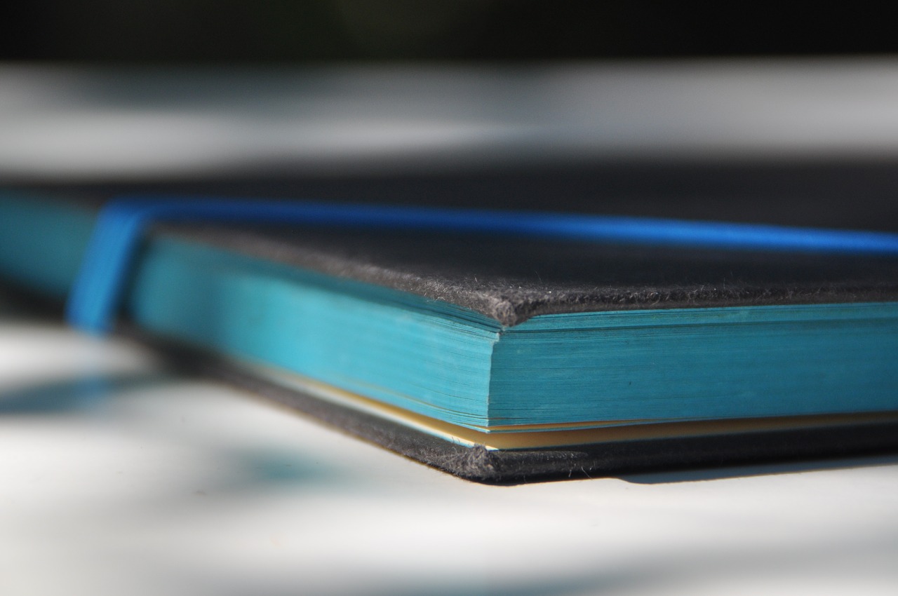Image - book pages blue turquoise