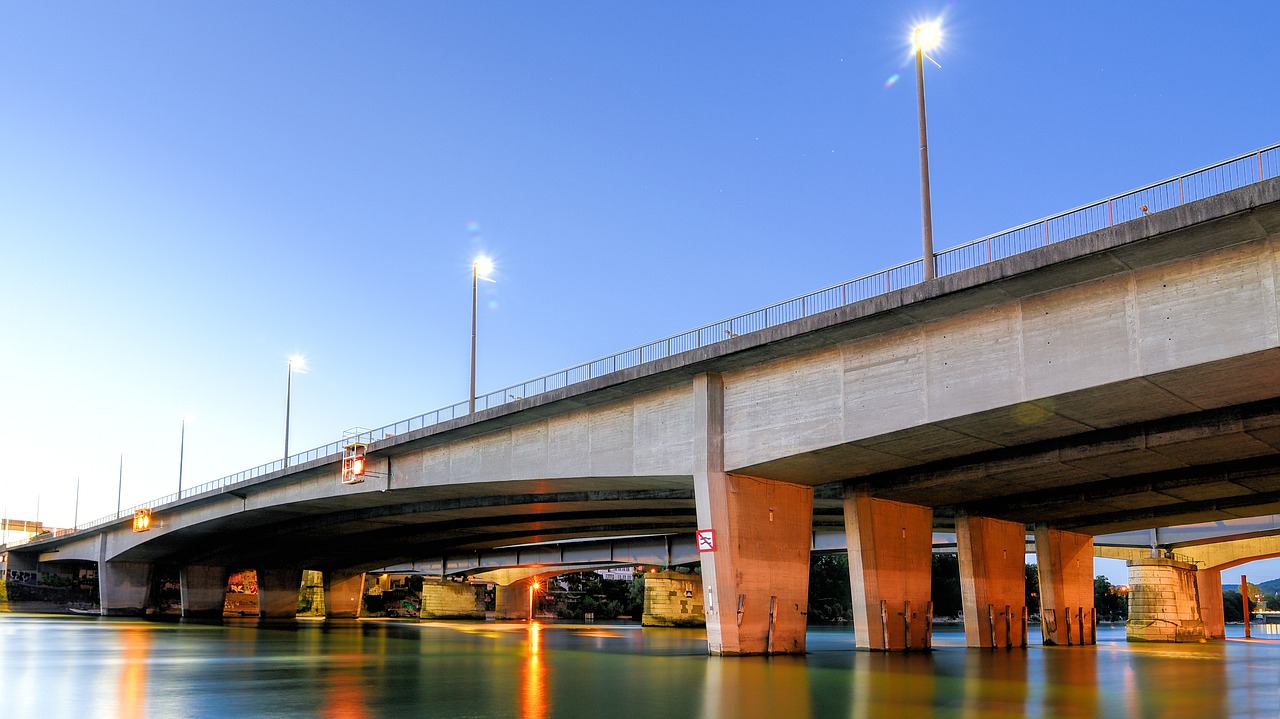 Image - basel switzerland rhine bridge