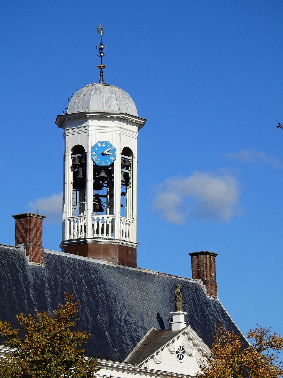 Image - church steeple building clock