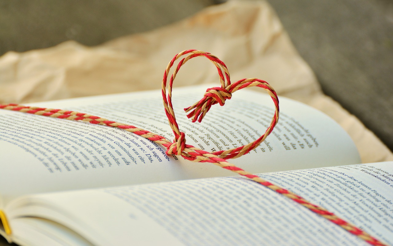 Image - book book gift by heart cord gift