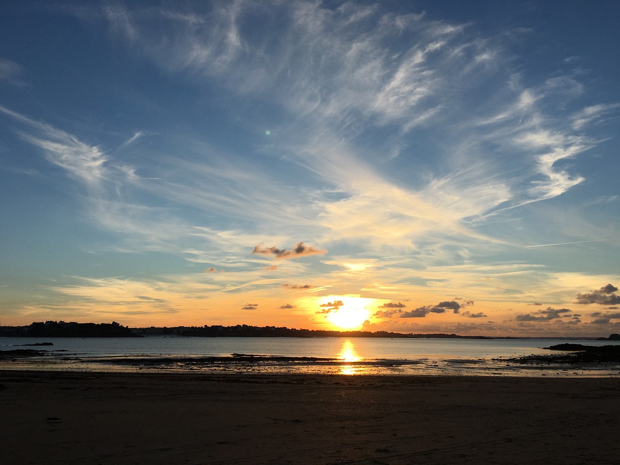 Image - saint malo sunset holiday light