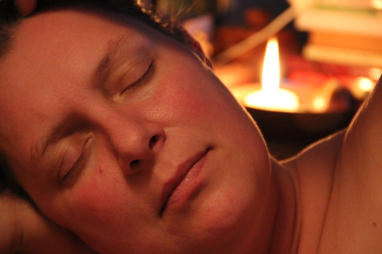 Image - portrait of a woman sleep twilight