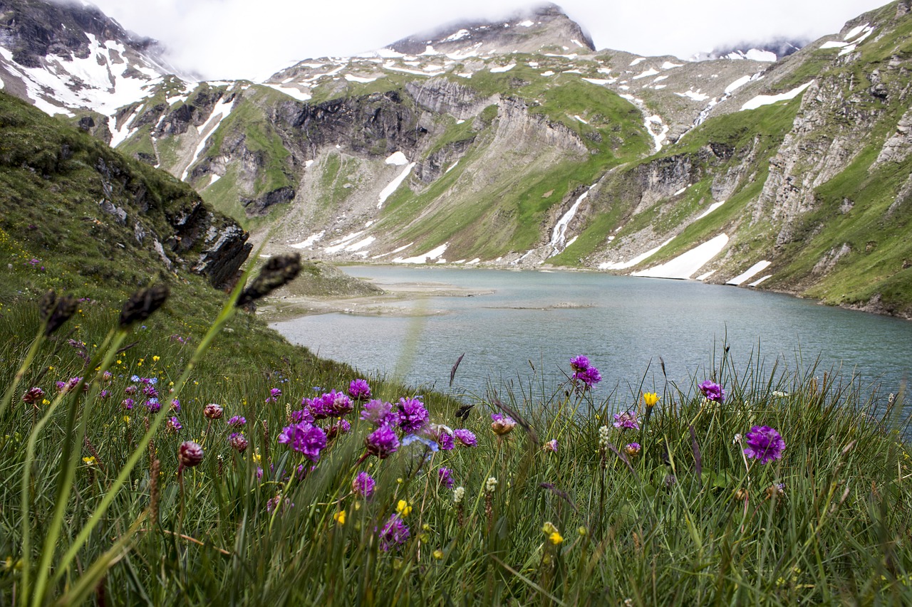 Image - mountains tarn lake water alps