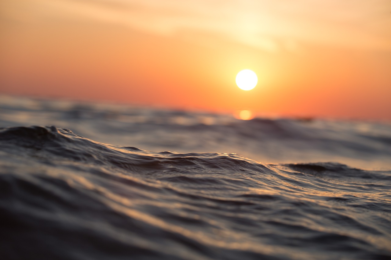 Image - beach dawn dusk ocean sea