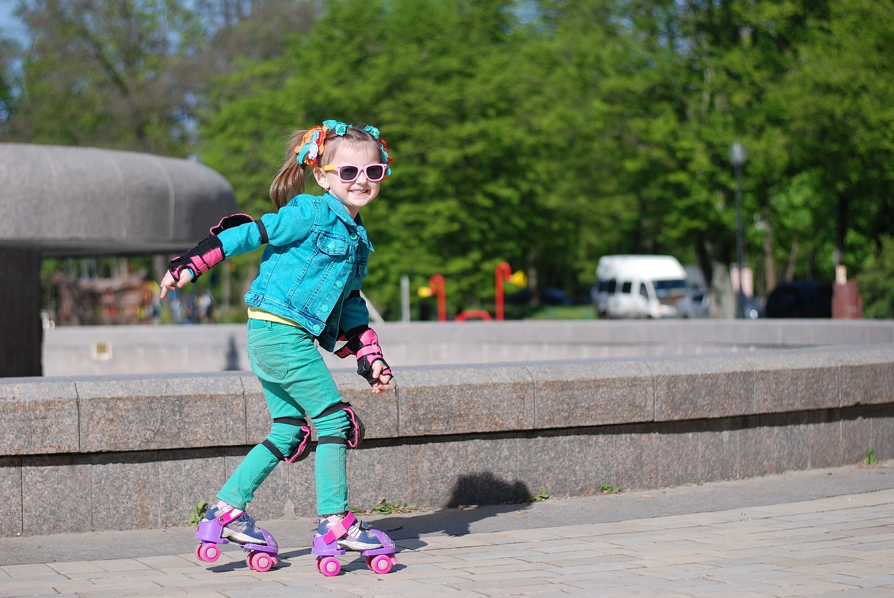 Image - kids girl rollers joy children