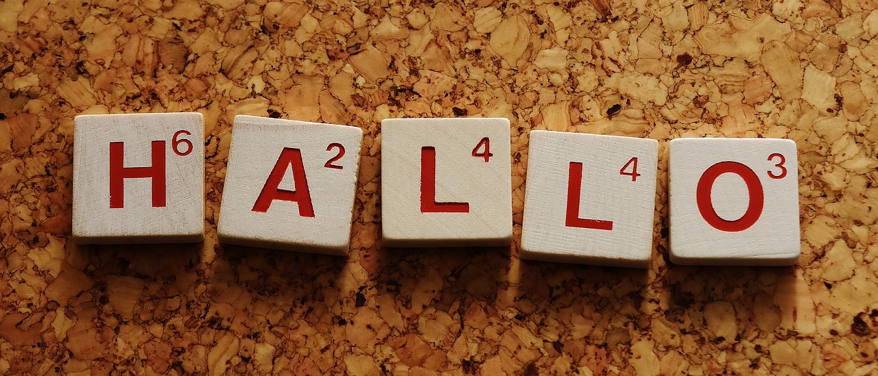 Image - hello welcome letters word