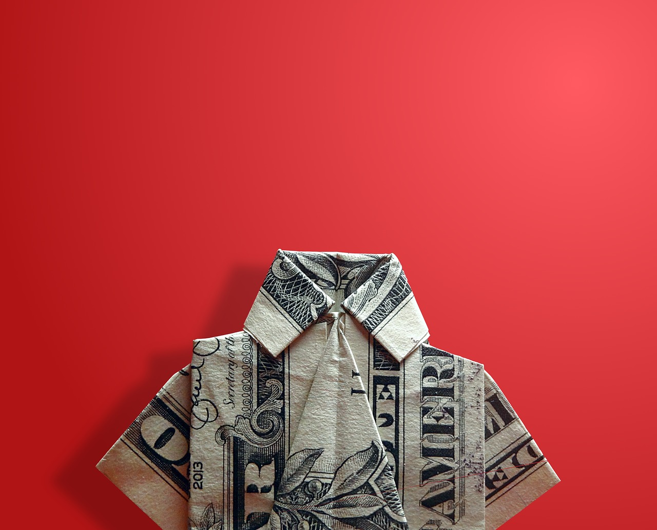 Image - origami dollar bill shirt paper
