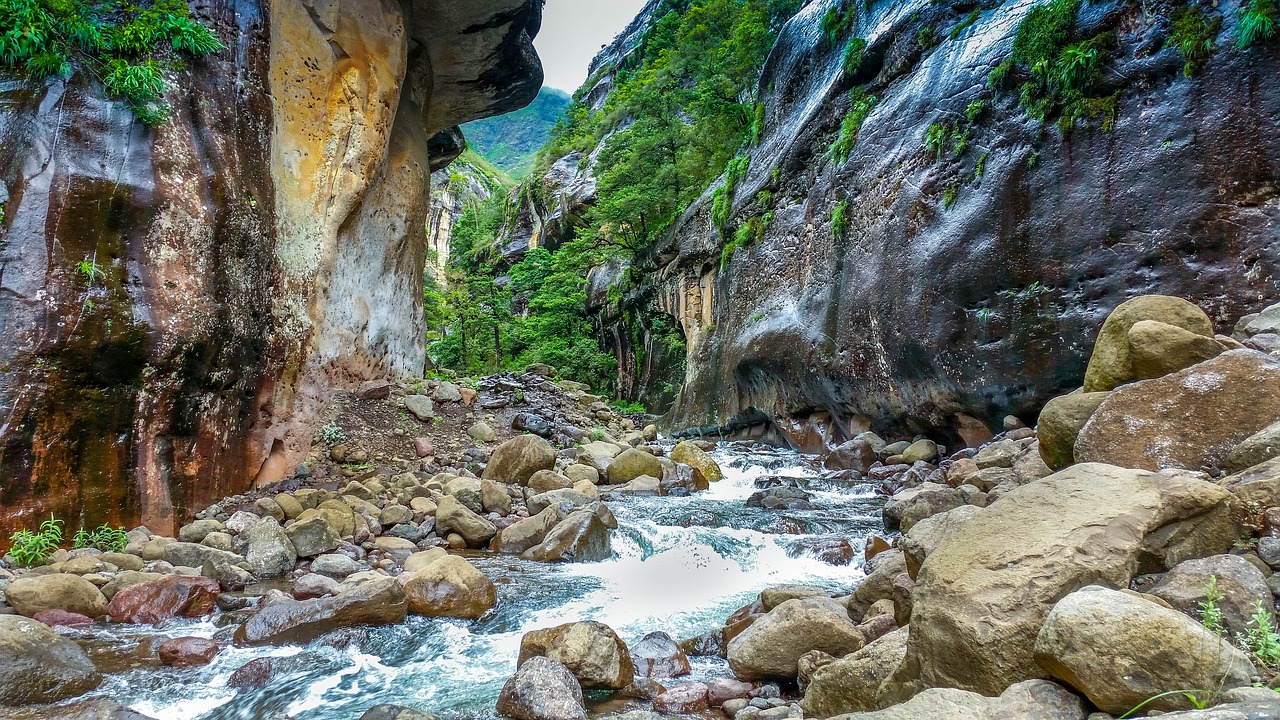 Image - mountain river river gorge
