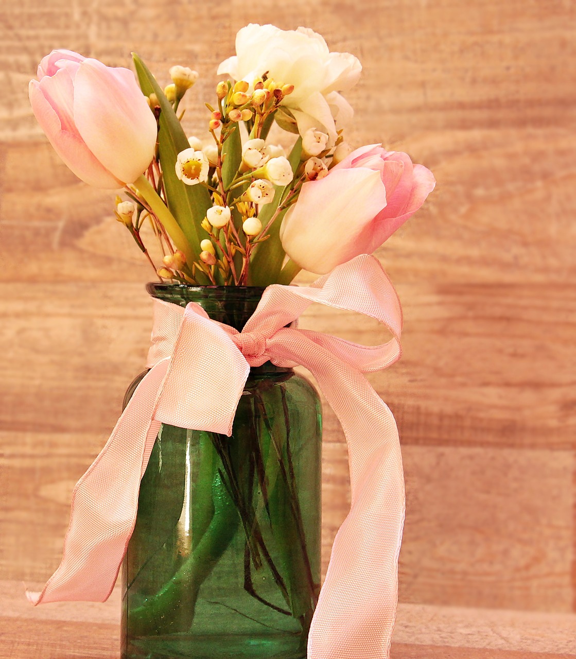 Image - tulips ranunculus vase flowers