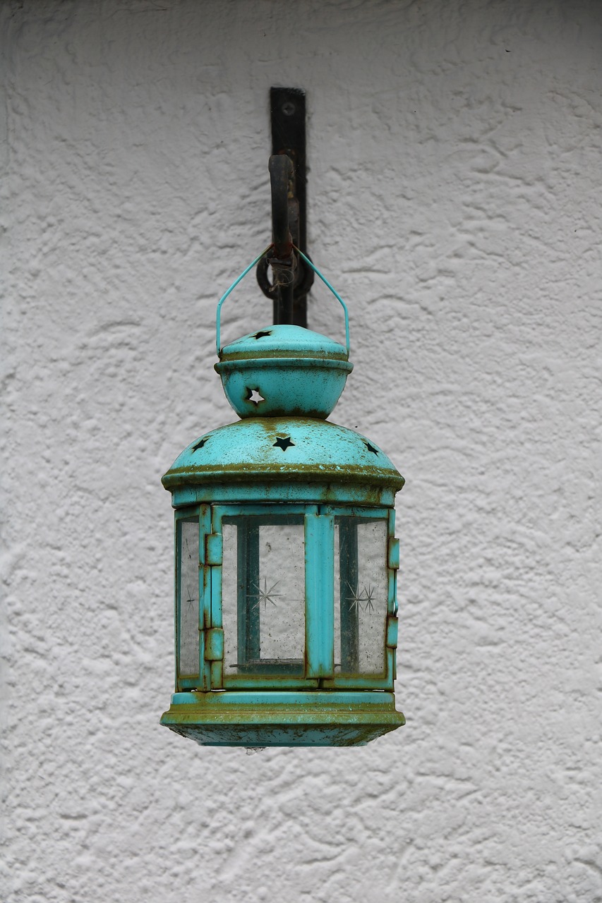 Image - lantern lamp lamps turquoise