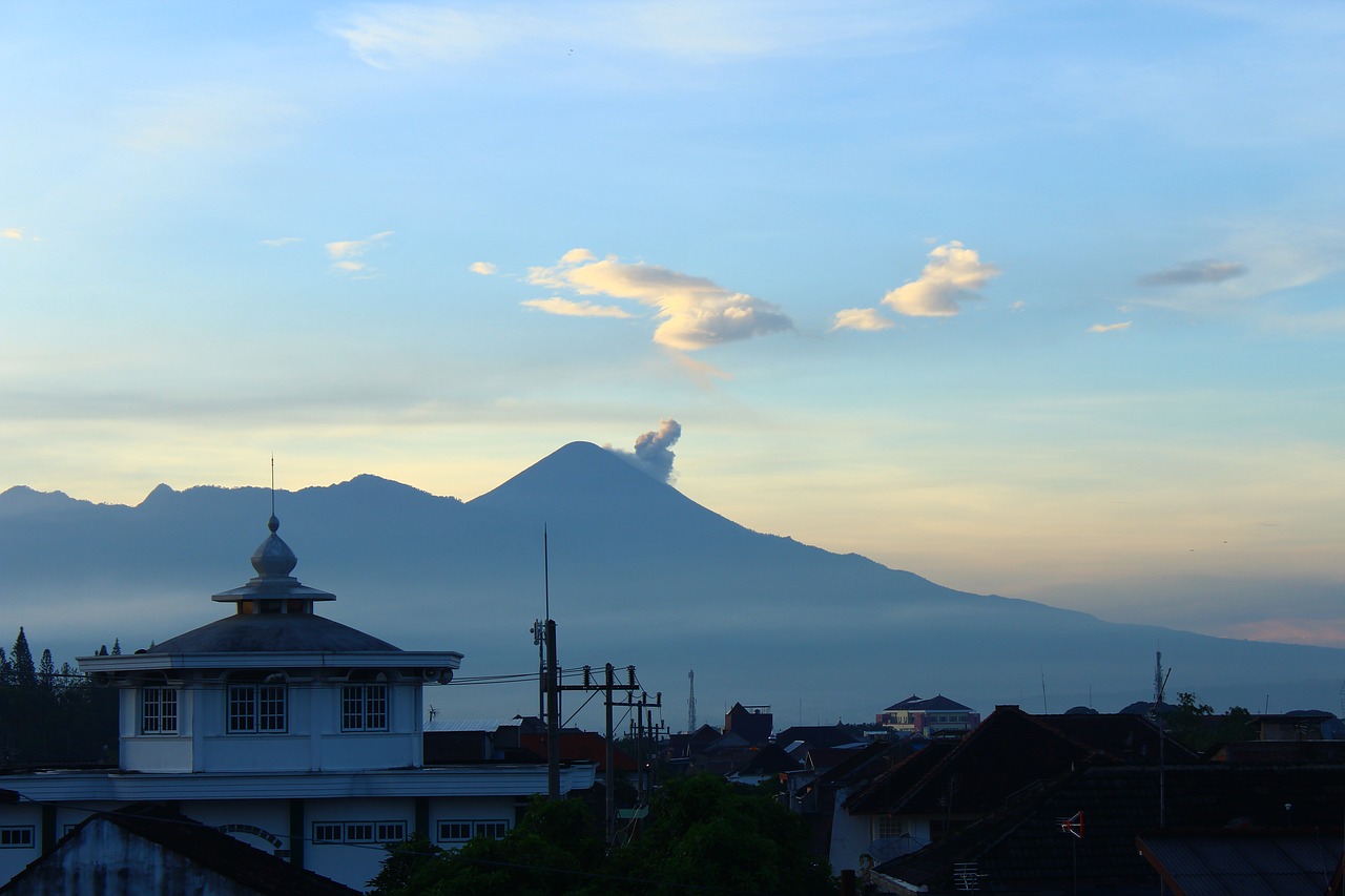 Image - mountain morning volcano landscape