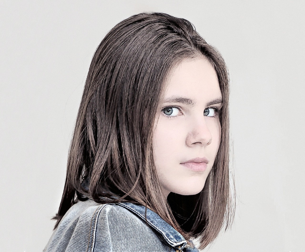 Image - young girl teenager drawing pretty