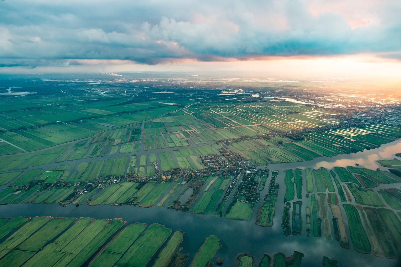 Image - aerial netherlands europe dutch