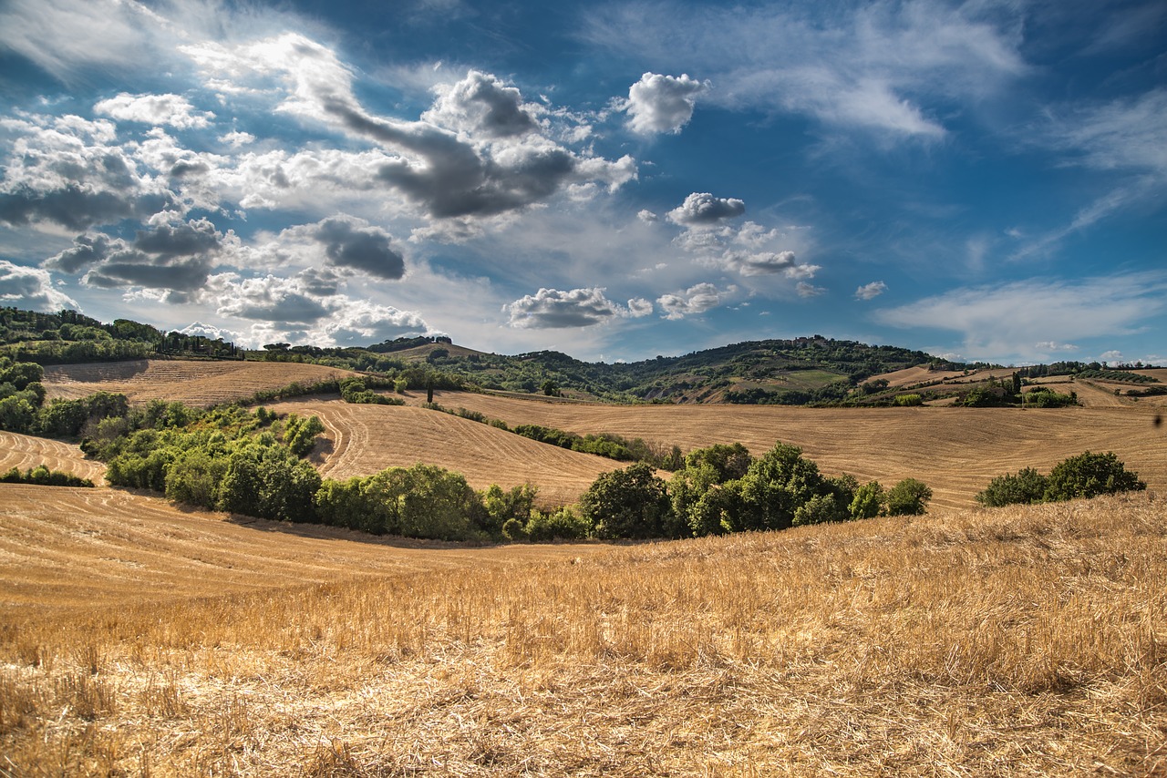 Image - hill blue sky clouds sky blue