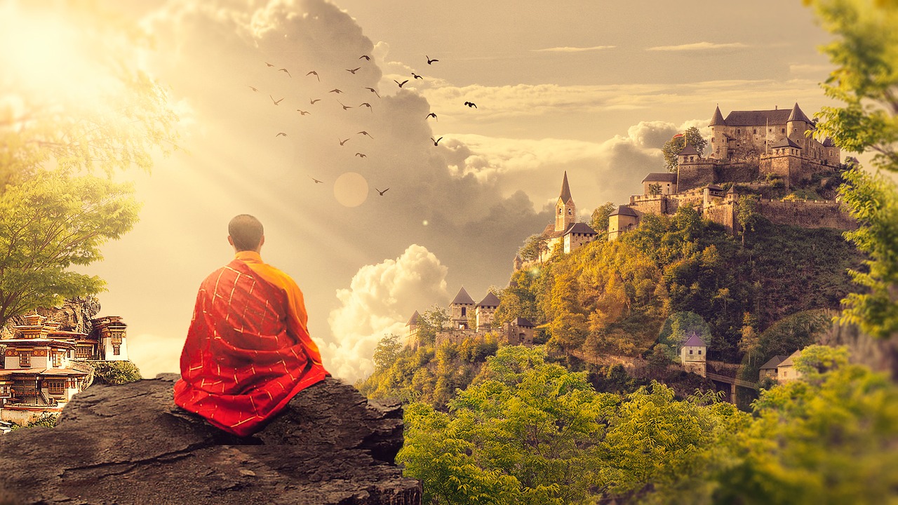 Image - meditation buddhism monk temple