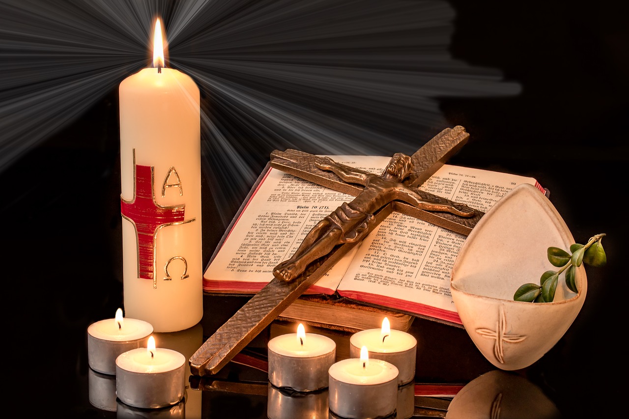 Image - easter easter candle cross