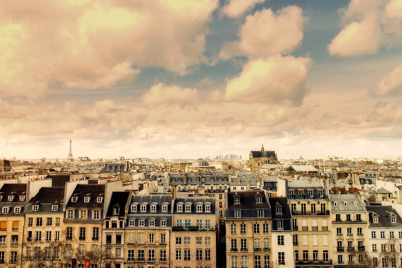 Image - paris france city urban cityscape