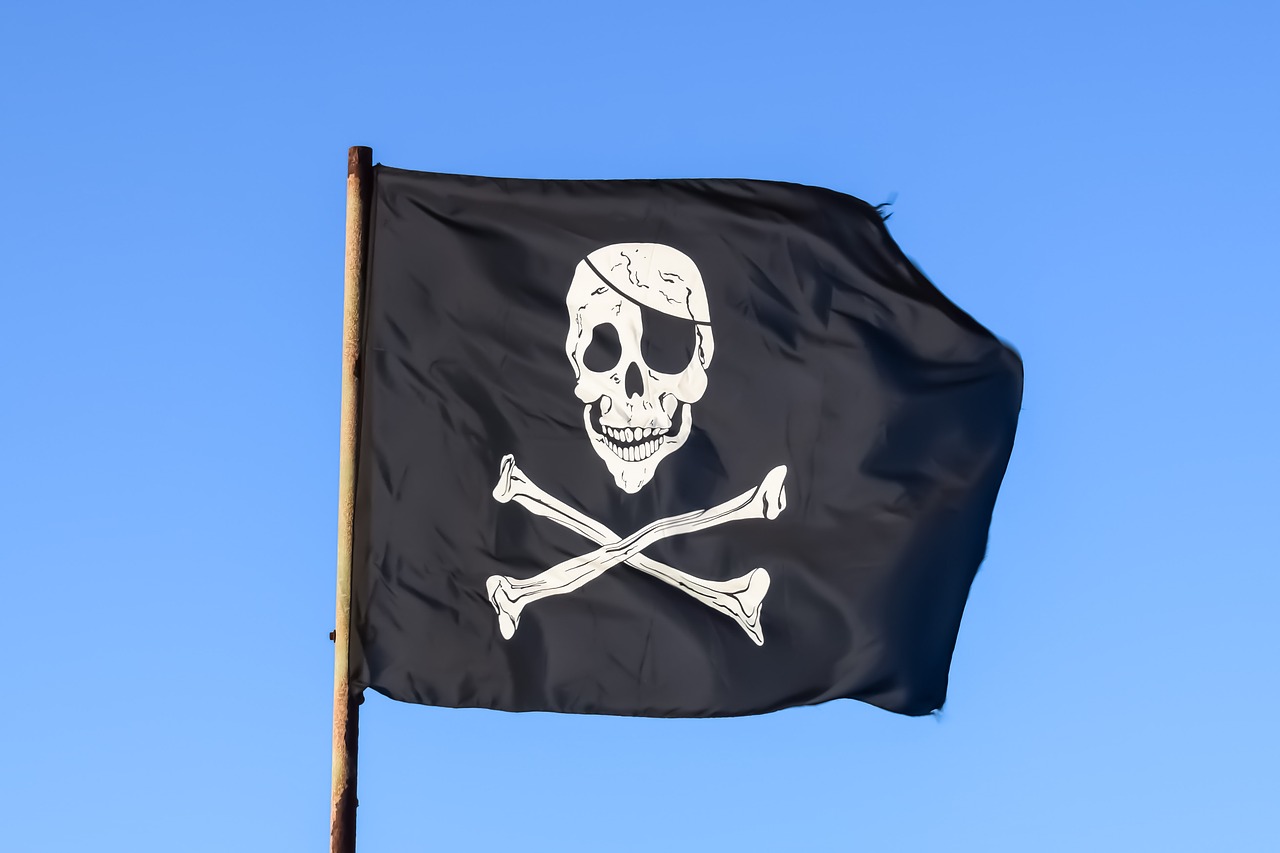 Image - pirate flag black skull piracy