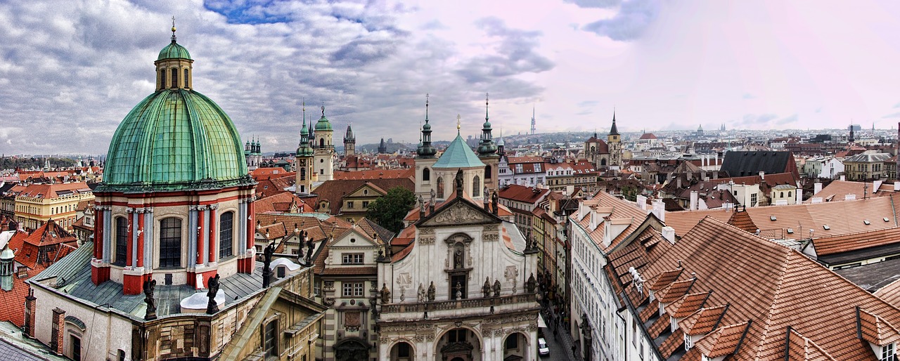 Image - prague panorama rooftops city