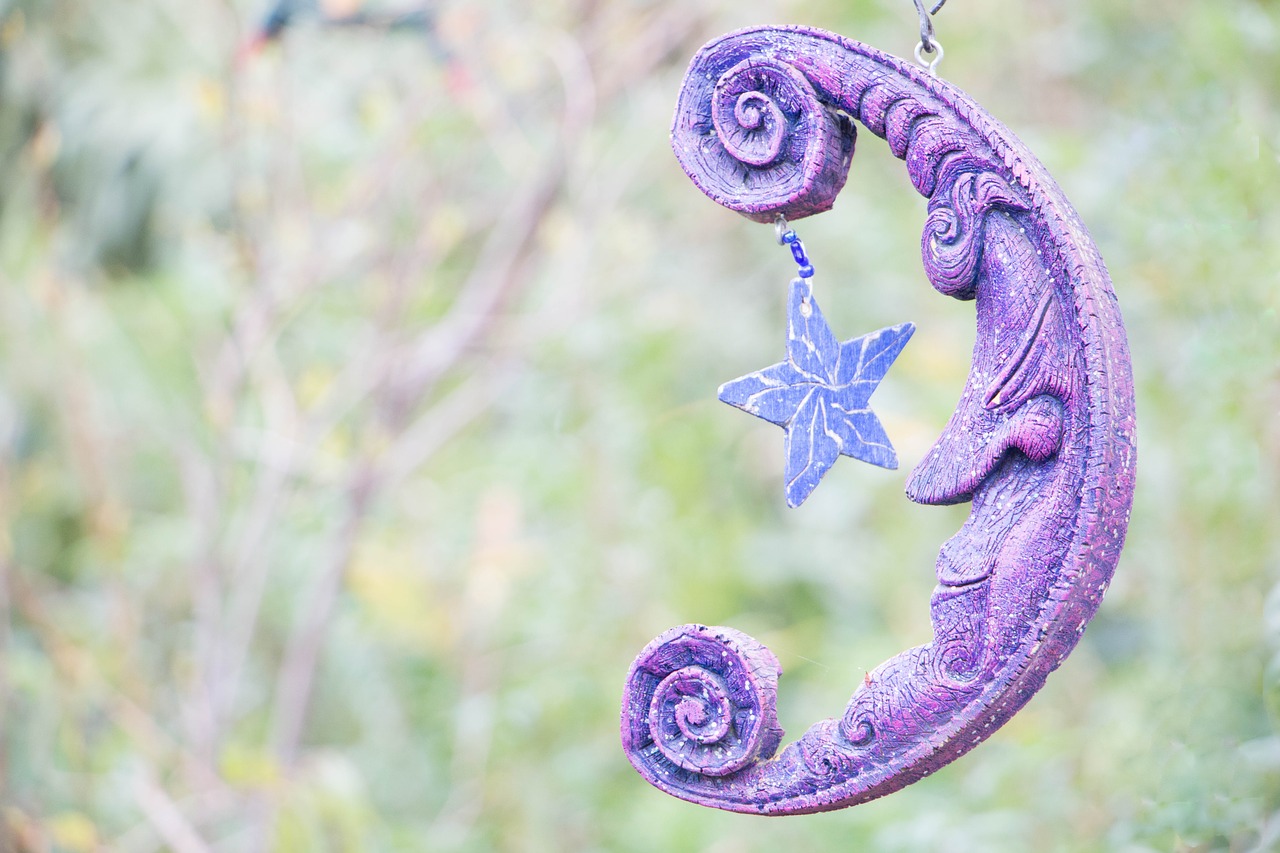 Image - moon ornament outdoor decor purple