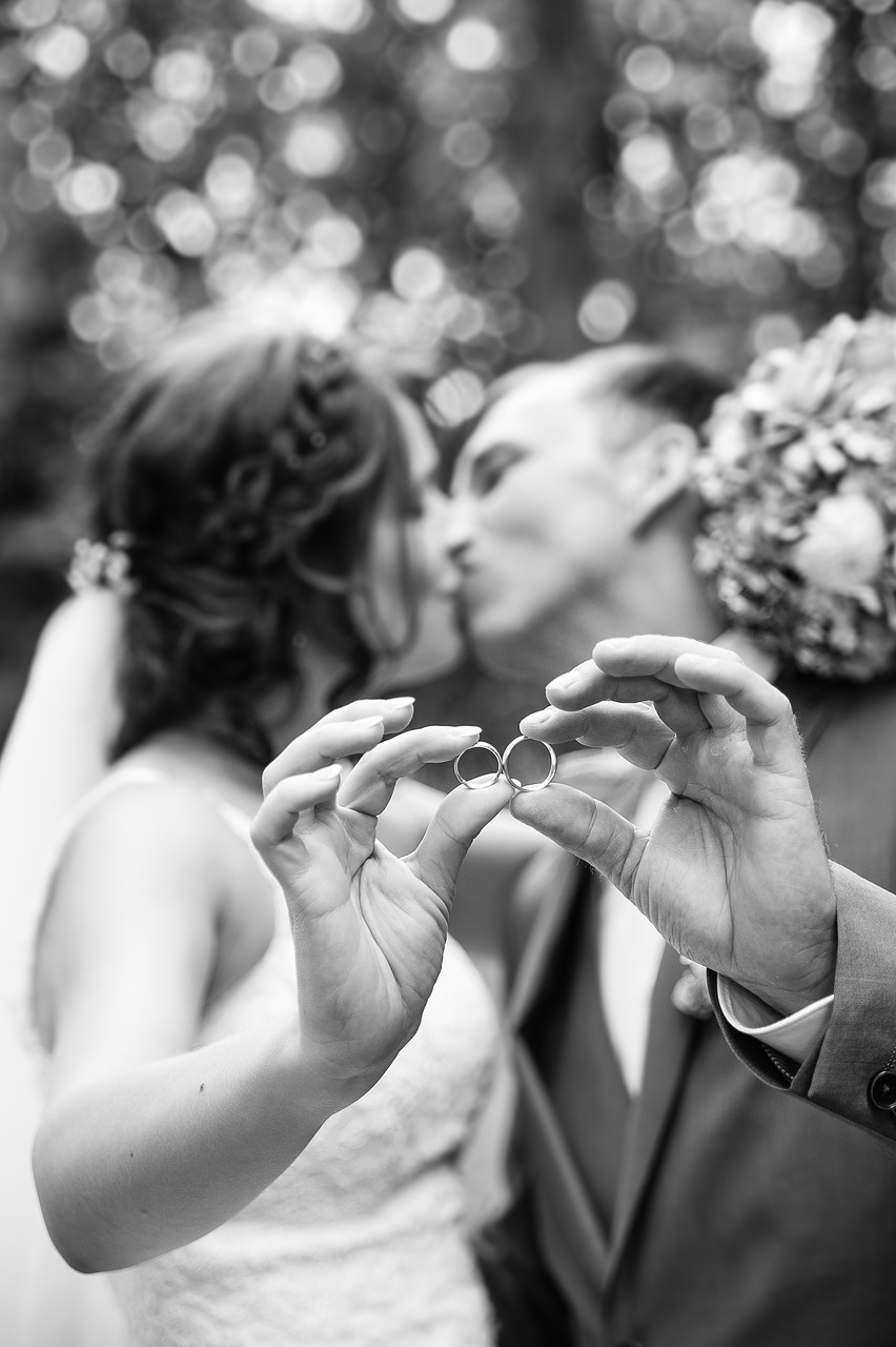 Image - wedding kiss hands rings before