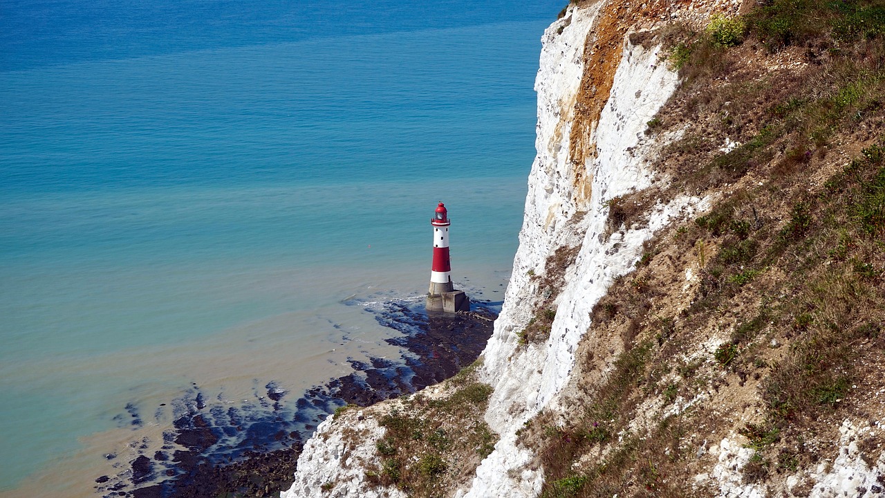 Image - sea lighthouse ocean landscape sky