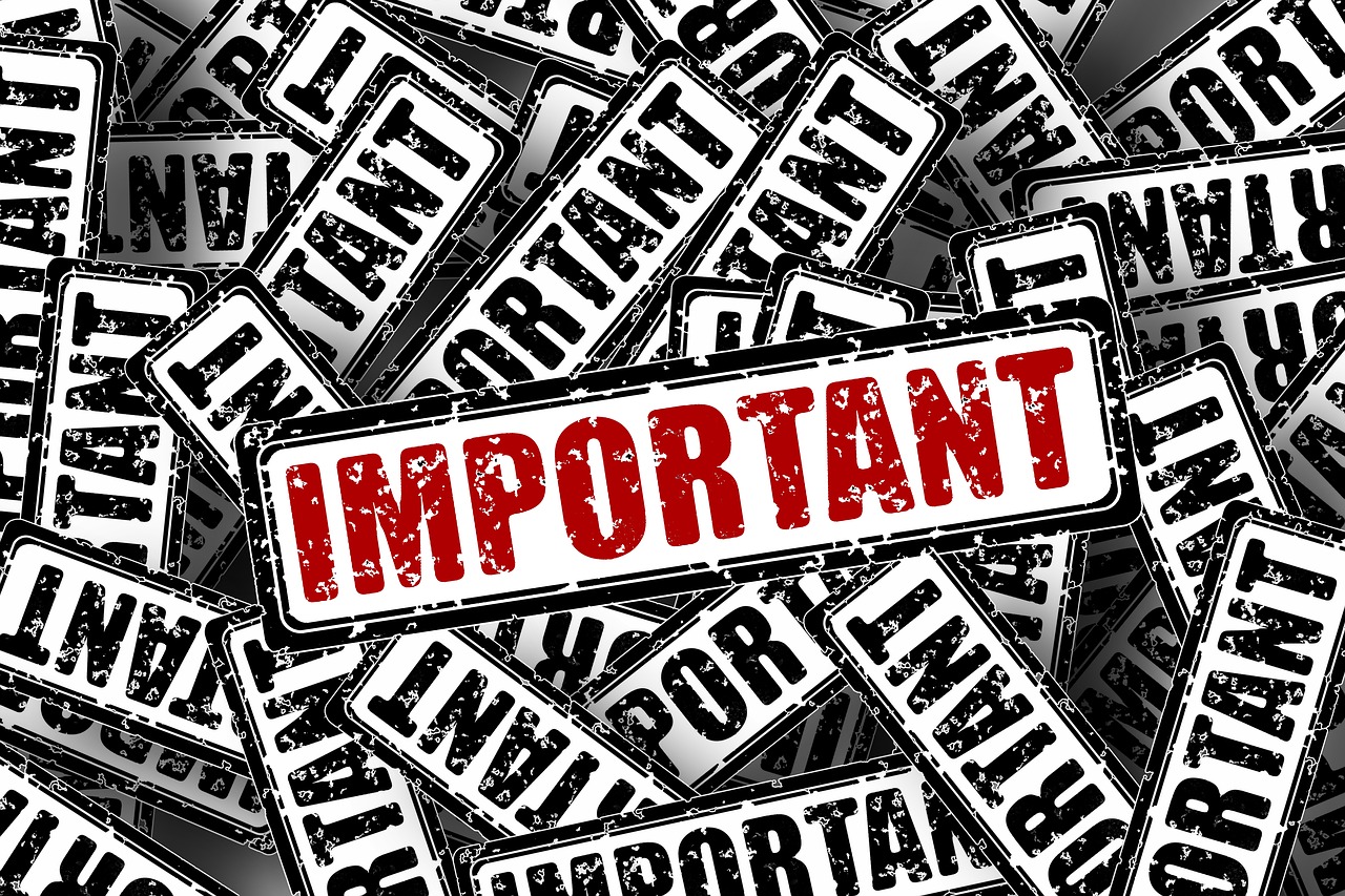 Image - important stamp imprint