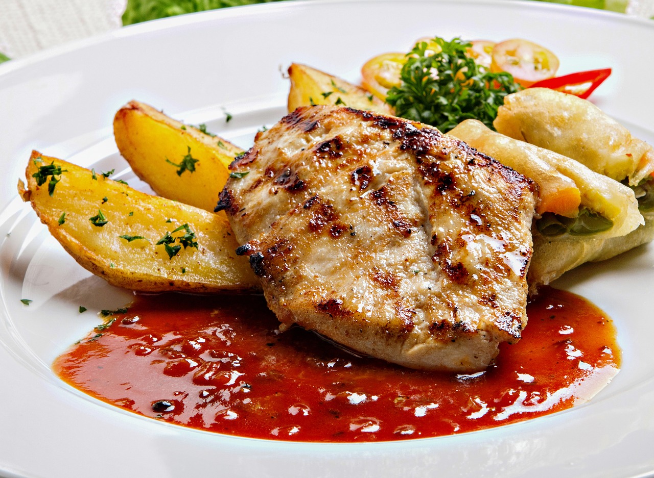 Image - chicken steak menu food lunch