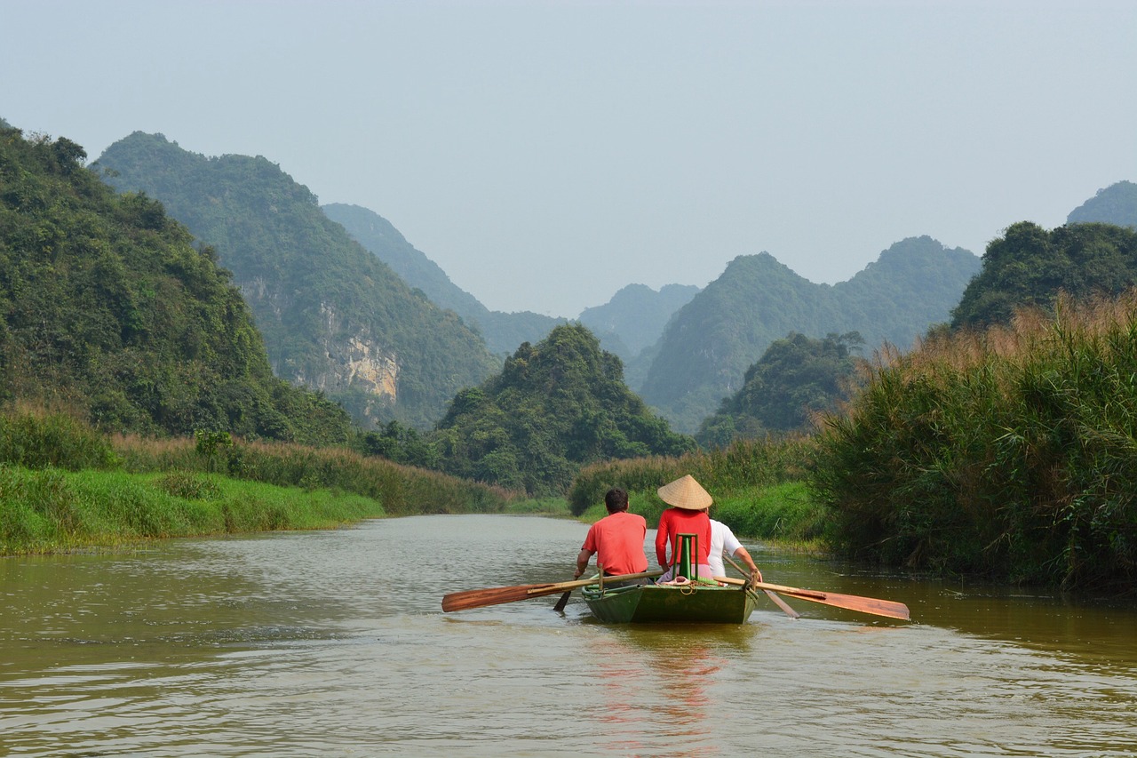 Image - viet nam river raft water mountain