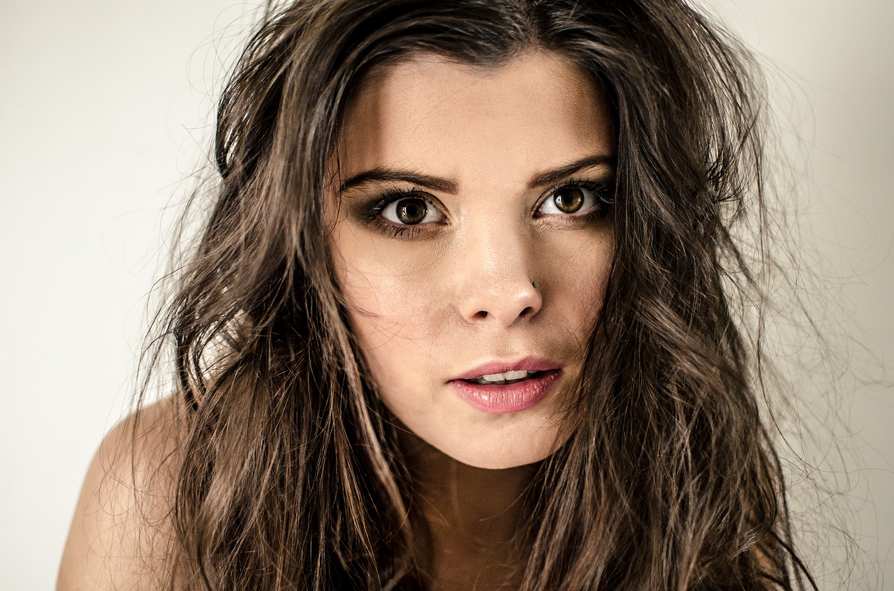 Image - model face woman brunette