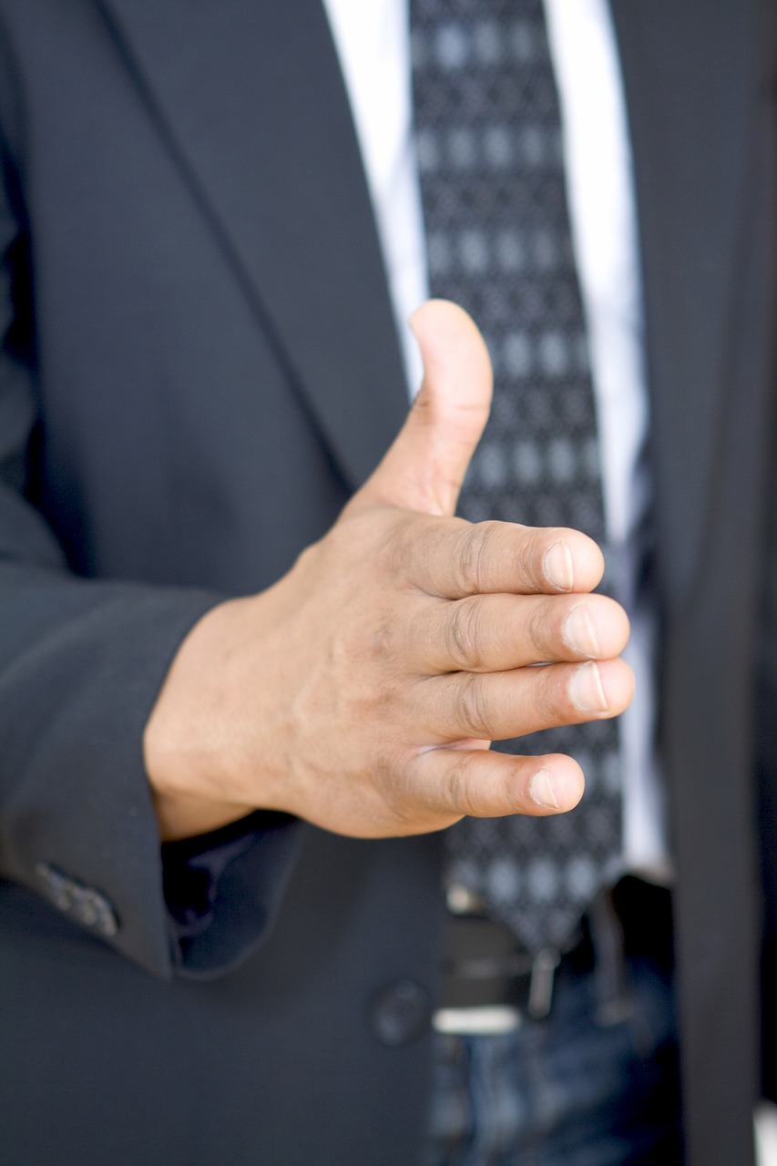 Image - hand business gesture man welcome