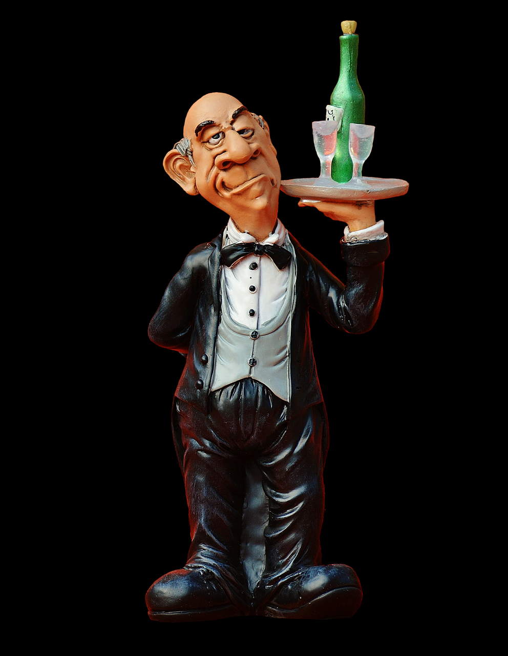 Image - butler tray beverages wine