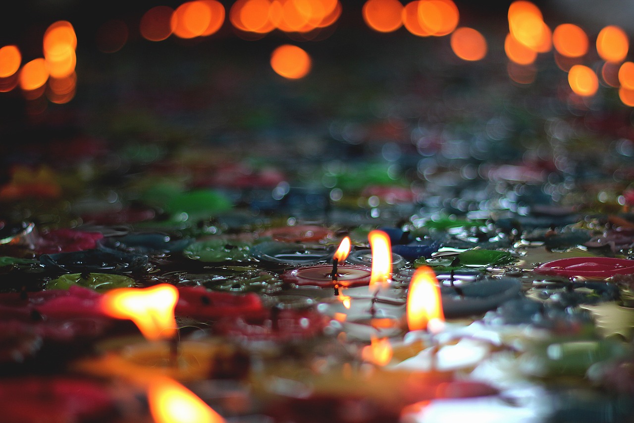 Image - candles bright light flame