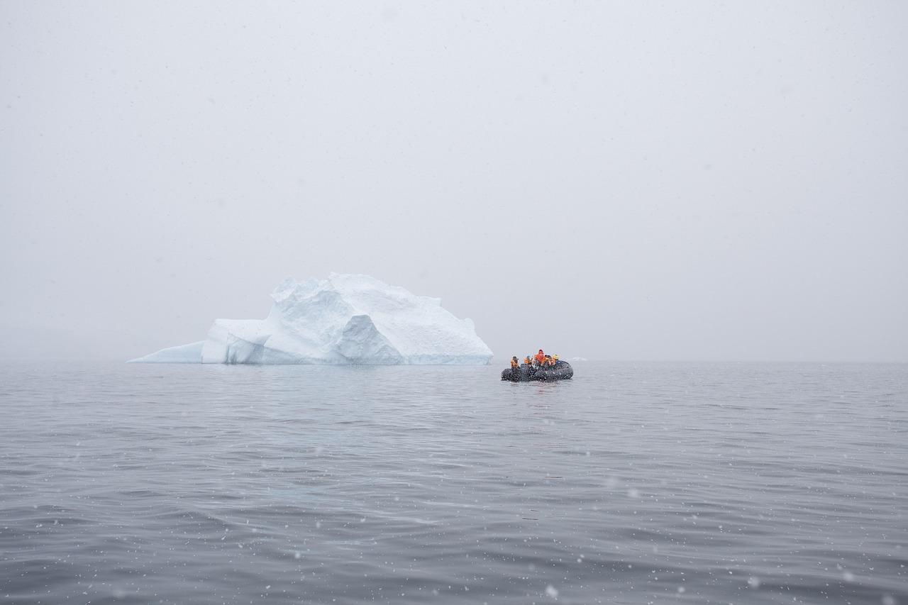 Image - nature water ice berg people