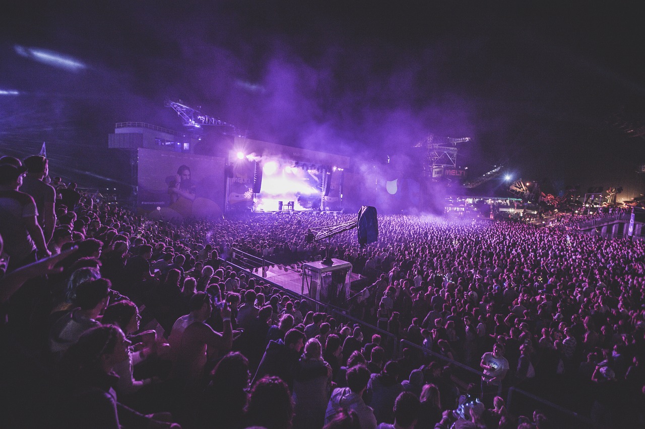 Image - dark night party concert