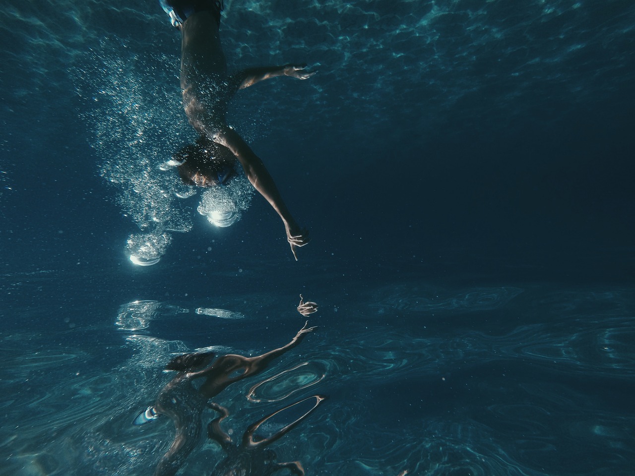 Image - people man swimming diving