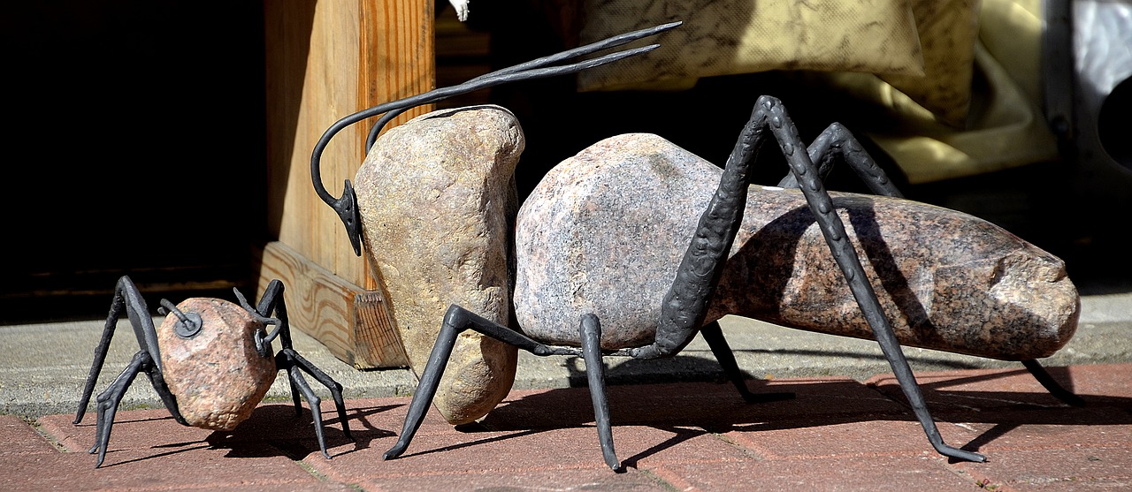 Image - art stone stones iron figures ant
