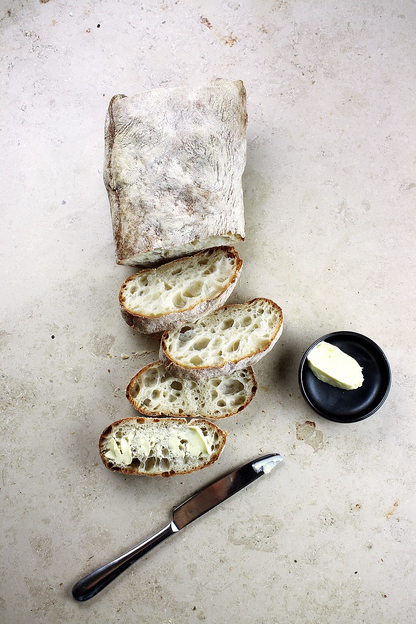 Image - knife slice bread bake food