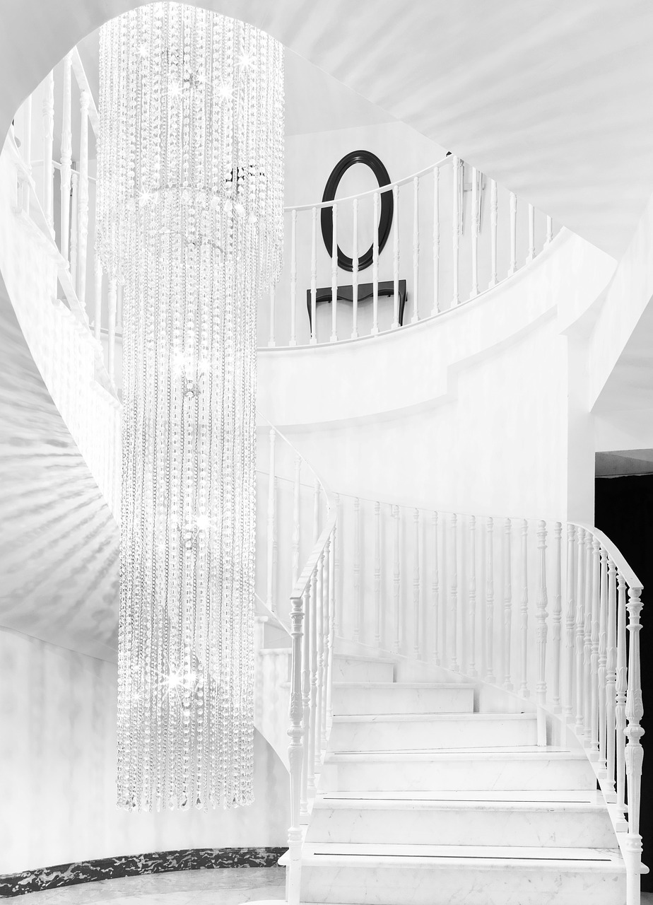 Image - white crystal chandelier shine