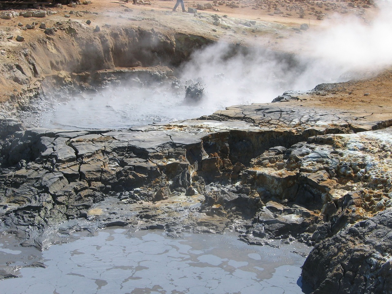 Image - geyser iceland fire boiling