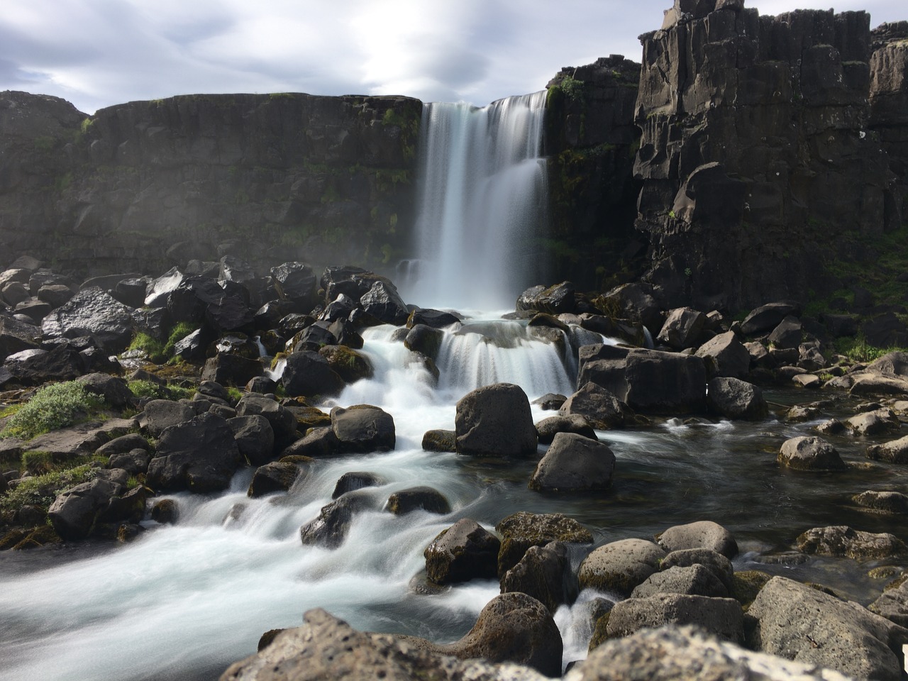 Image - waterfall blur water blurred