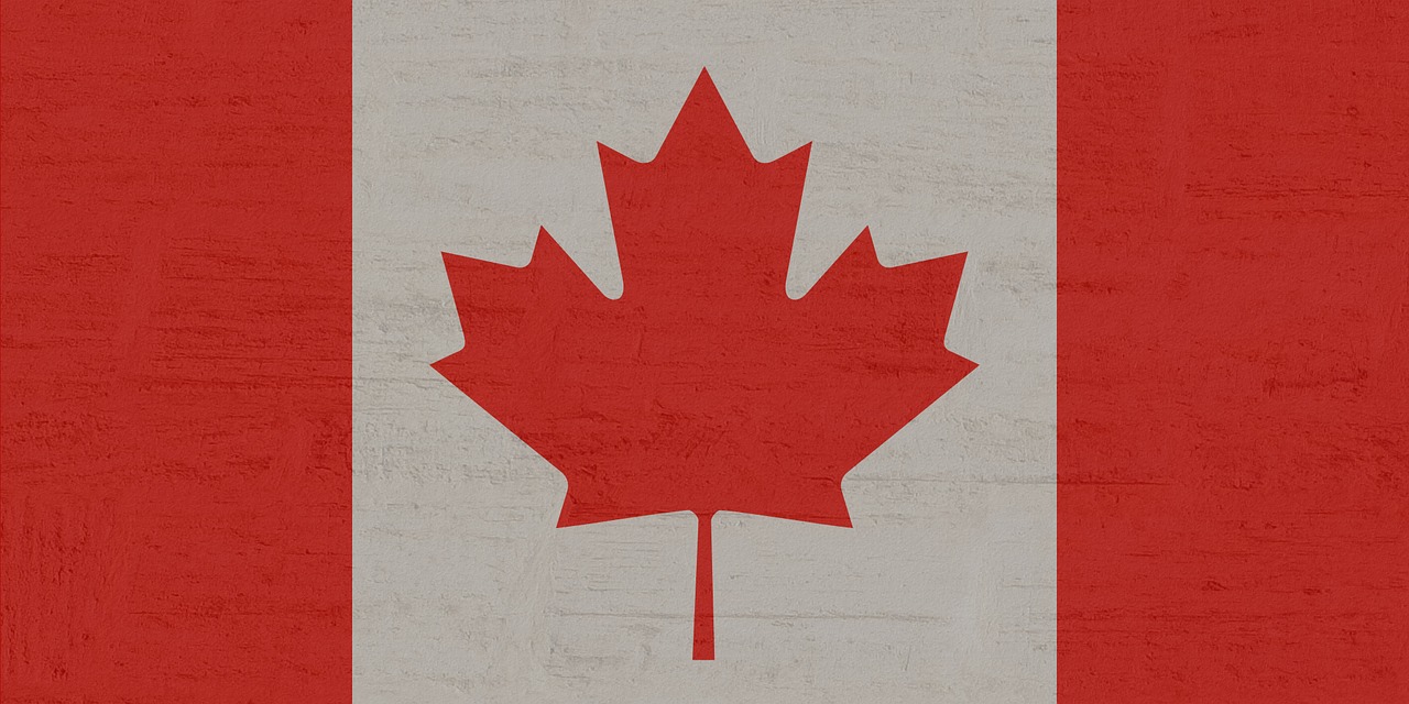 Image - canada flag maple red white