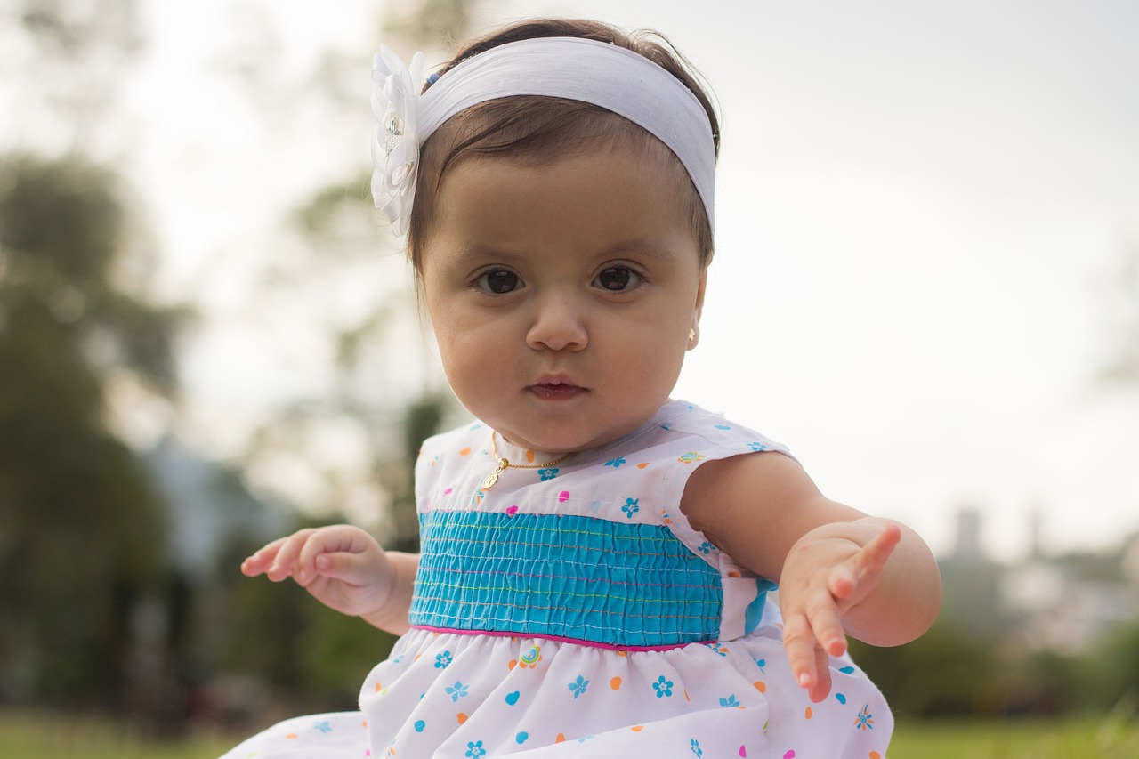 Image - baby girl child head band dress